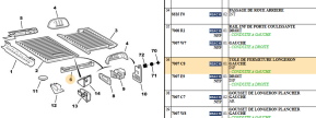 Tole de fermeture longeron gauche inf
