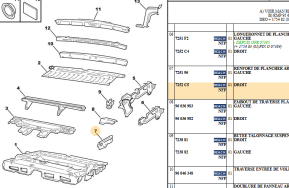 Rear right floor reinforcement