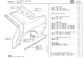 Cabin left rear entry foot