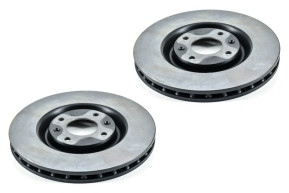 Kit 2 front ventilated discs