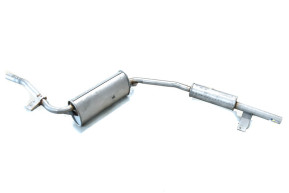 Rear exhaust piping