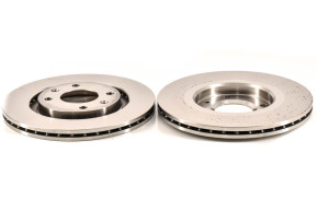 Kit 2 front ventilated discs