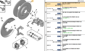 Kit 2 rear brake discs