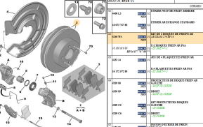 Kit 2 rear brake discs