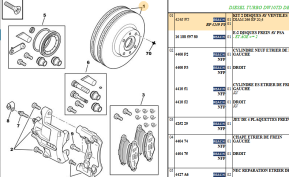 Kit 2 front ventilated discs