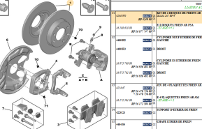 Kit 2 rear brake discs