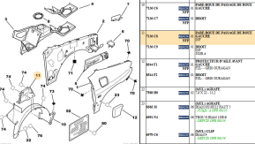 Lower left wheel arch mudguard