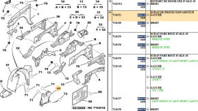 Ecran de protection moteur gauche