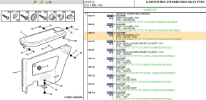 Rear left side trim panel