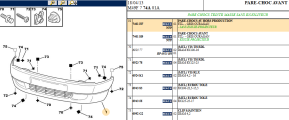 Pare-chocs avant hors production