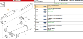 Intermediate exhaust pipe