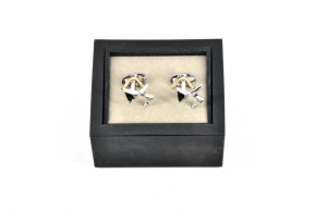 Chrome cufflink ds automobiles