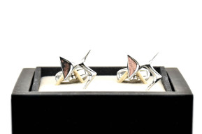 Chrome cufflink ds automobiles