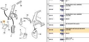 Left rear wheel arch mudguard