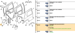 Left rear wheel arch mudguard