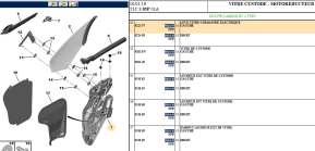 Left electric window regulator