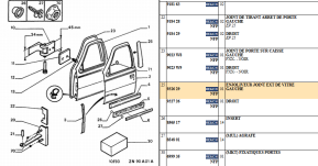 Front left door pillar trim