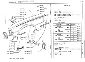 Rear right protective trim cap