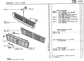 Grille screen