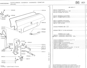 Rear trunk lid