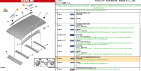 Left luggage rack cover bar assembly