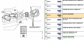 Hinge axle