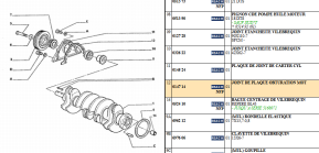 Engine block plate gasket