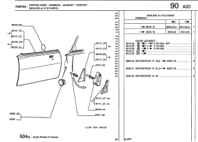 Left exterior mirror fob trim