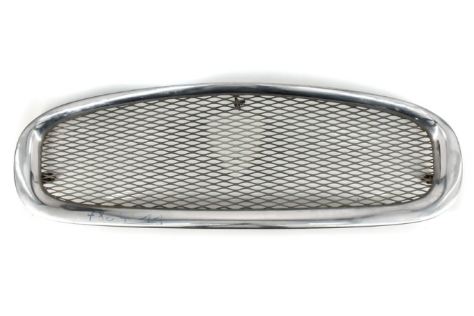 Grille with badge