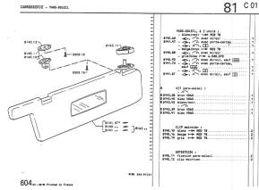 Beige sun shade retaining clip