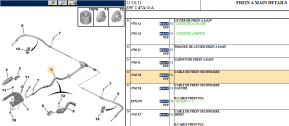 Secondary brake cable