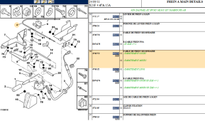 Secondary brake cable