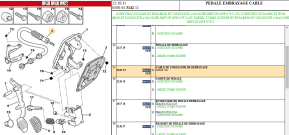 Clutch control cable l:702mm