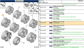 Light alloy wheel 8 j18 ch 5-44