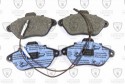 Set of 4 front brake pads