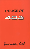 403 owner's manual 1963