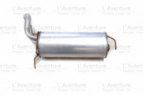 Rear exhaust silencer