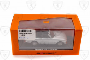 1/43 504 1977 cabriolet argent