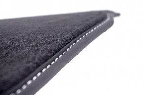 Black textile mats, convertible