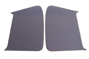 Gray door panels