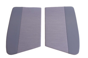 Gray door panels