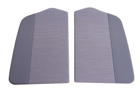 Gray door panels