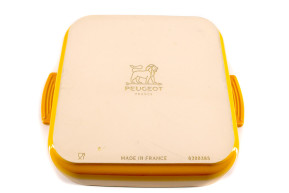 Square dish yellow saffron 36cm