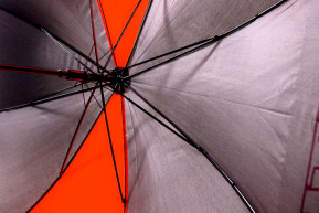 Gti umbrella black and red