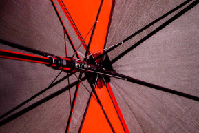 Gti umbrella black and red