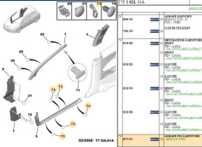 Front interior trim fixing clip