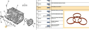 Lot de 4 joints d'admission