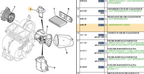 Air conditioner control resistance