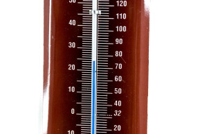 Metal thermometer 205 gti red (profile)