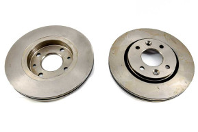 Set of 2 front brake discs, ventilated